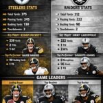 steelers vs las vegas raiders match player stats