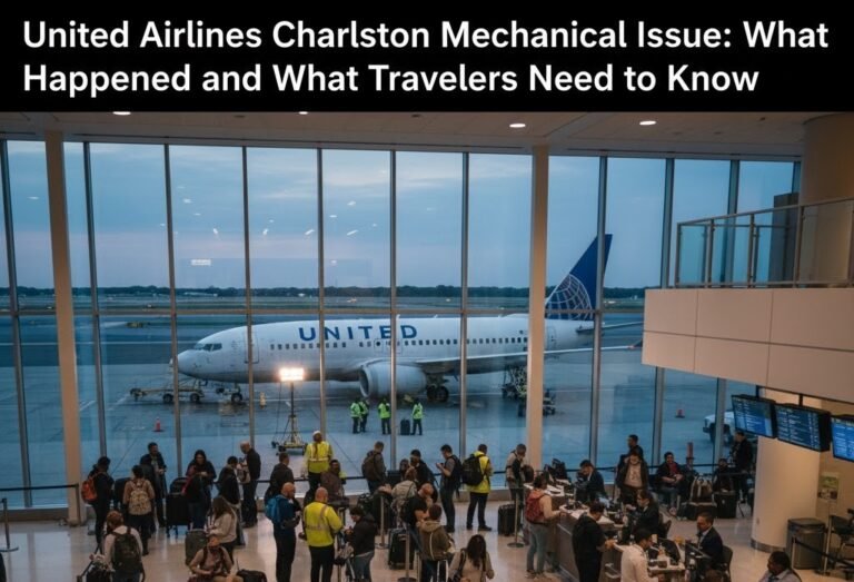 united airlines charleston mechanical issue