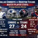 dallas cowboys vs houston texans match player stats
