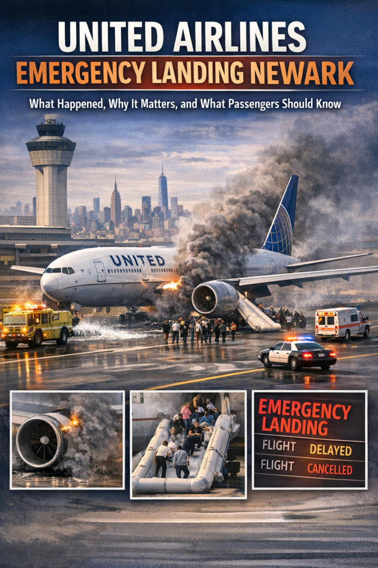 united airlines emergency landing newark