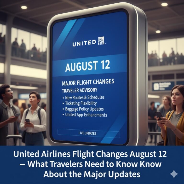 United Airlines Flight Changes August 12 — What Travelers Need to Know About the Major Updates united airlines flight changes august 12
