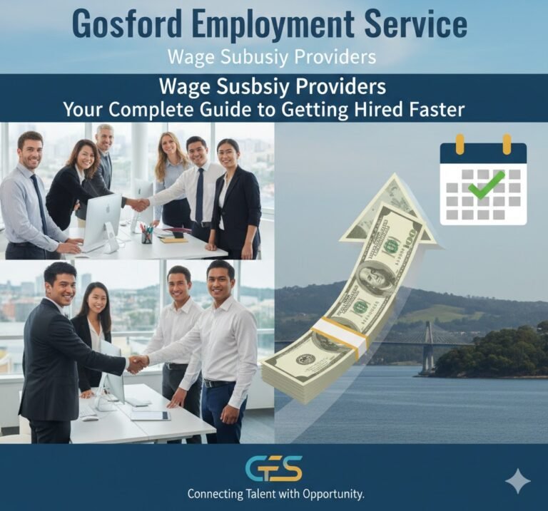 gosford employment service wage subsidy providers