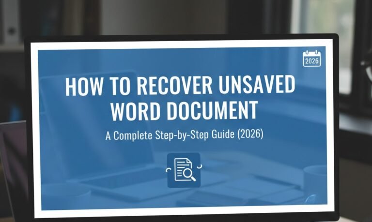 how to recover unsaved word document
