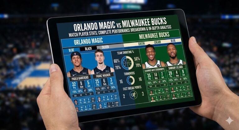orlando magic vs milwaukee bucks match player stats
