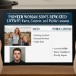 pioneer woman son's revoked license
