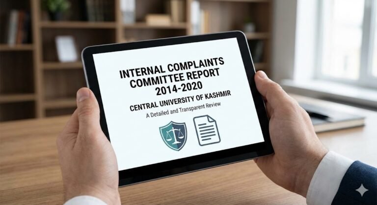 Internal+Complaints+Committee+Report+2014-2020+Central+University+of+Kashmir: A Detailed and Transparent Review