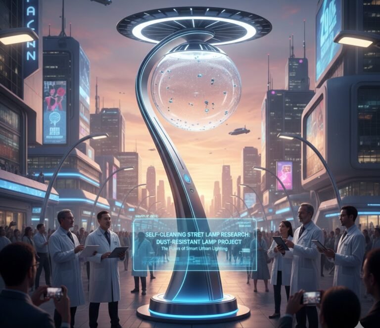 self cleaning street lamp research dust resistant lamp project exist