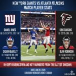 new york giants vs atlanta falcons match player stats