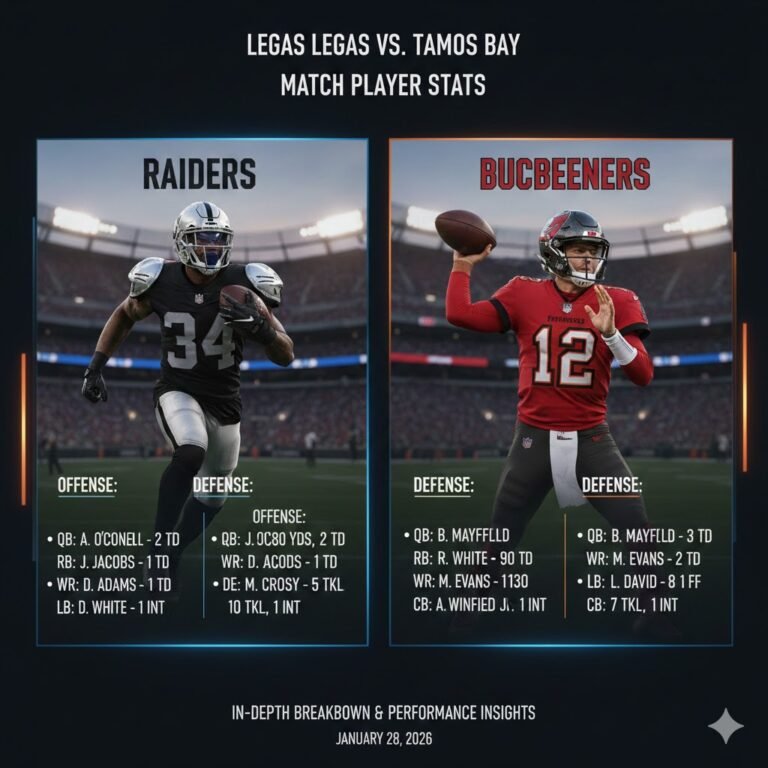 las vegas raiders vs tampa bay buccaneers match player stats