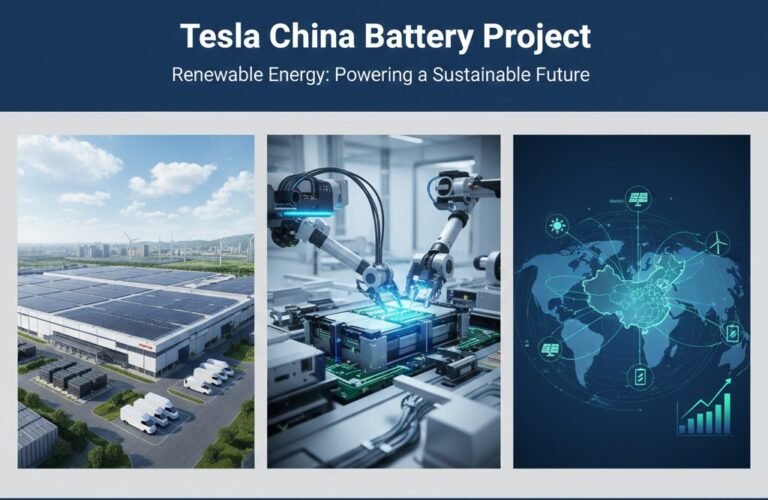 tesla china battery project renewable energy