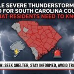 multiple severe thunderstorm alerts issued for south carolina counties