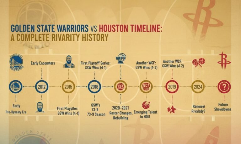 golden state warriors vs houston rockets timeline