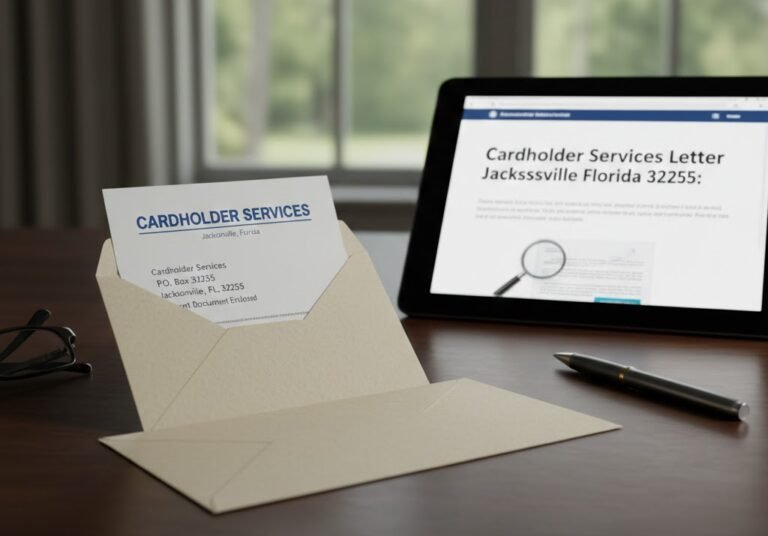 Cardholder Services Letter Jacksonville Florida 32255: A Comprehensive Guide