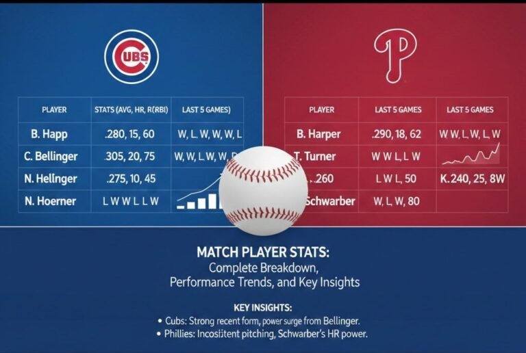 Chicago Cubs vs Phillies Match Player Stats: Complete Breakdown, Performance Trends, and Key Insights