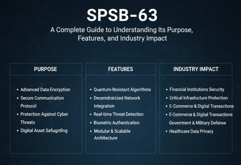 SPSB-63: A Complete Guide to Understanding Its Purpose, Features, and Industry Impact spsb-63